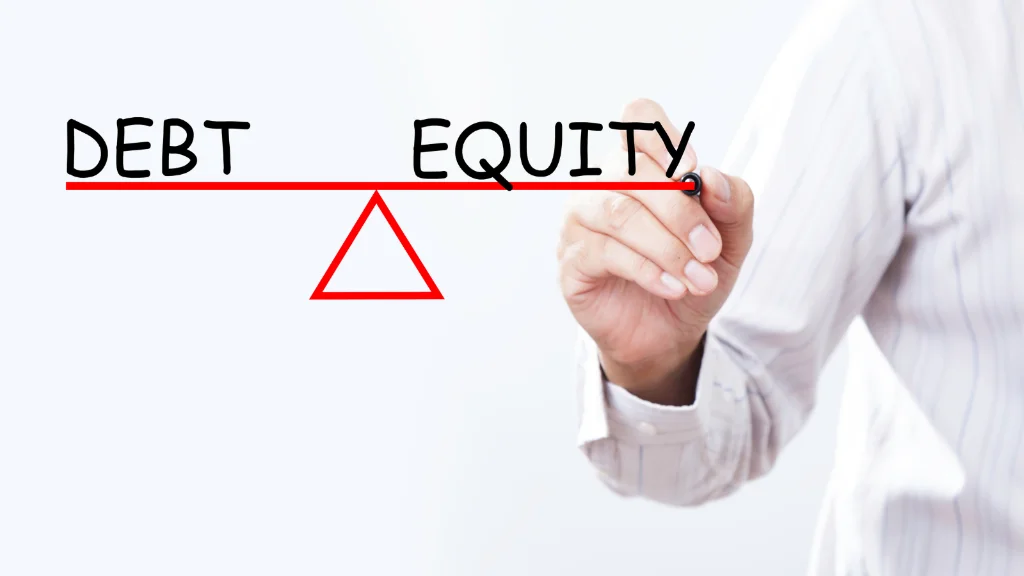Comparing debt and equity mutual fund lending options for liquidity.