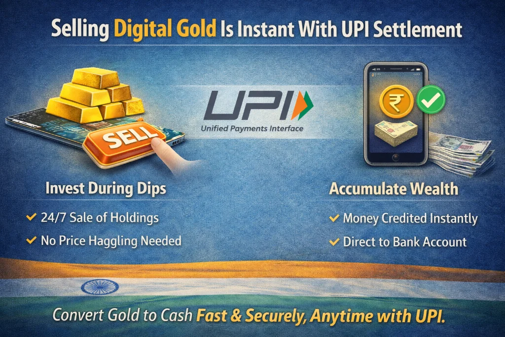 Selling Digital Gold Is Instant With UPI Settlement
