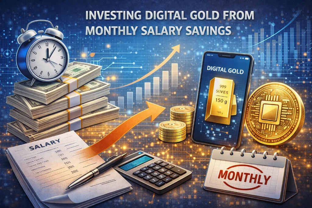 Investing digital gold from monthly salary savings