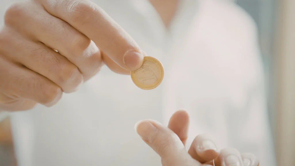 Converting digital gold into physical coins for gifting