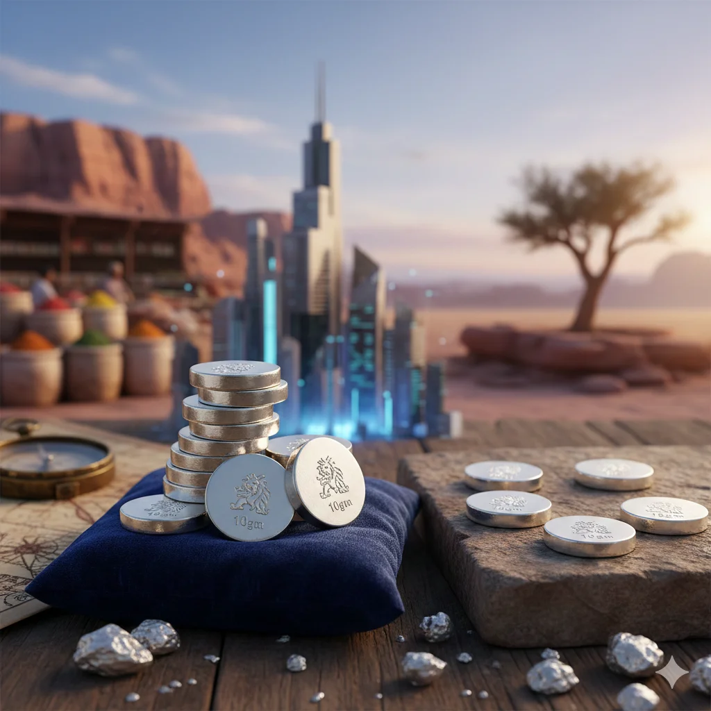 10-Gram Silver Trades at ₹2,850 Across Major Markets