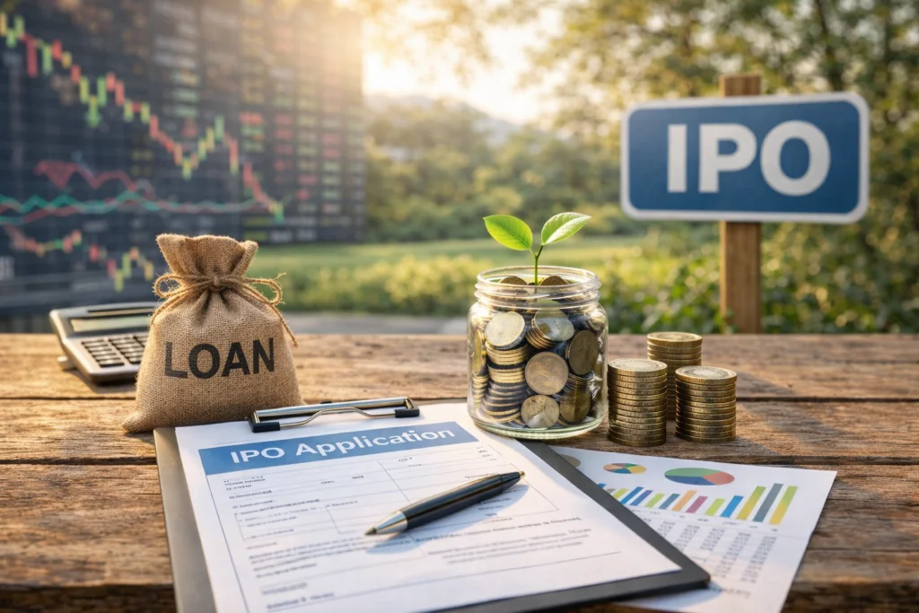 Managing IPO funding through LAMF borrowing strategy