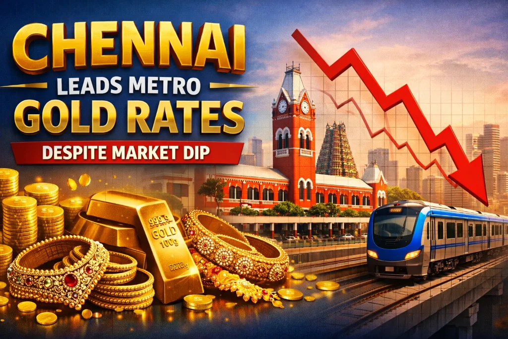 Chennai Leads Metro Gold Rates Despite Market Dip