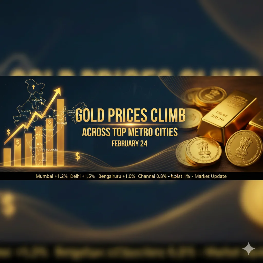 Gold Prices Climb Across Top Metro Cities on February 24