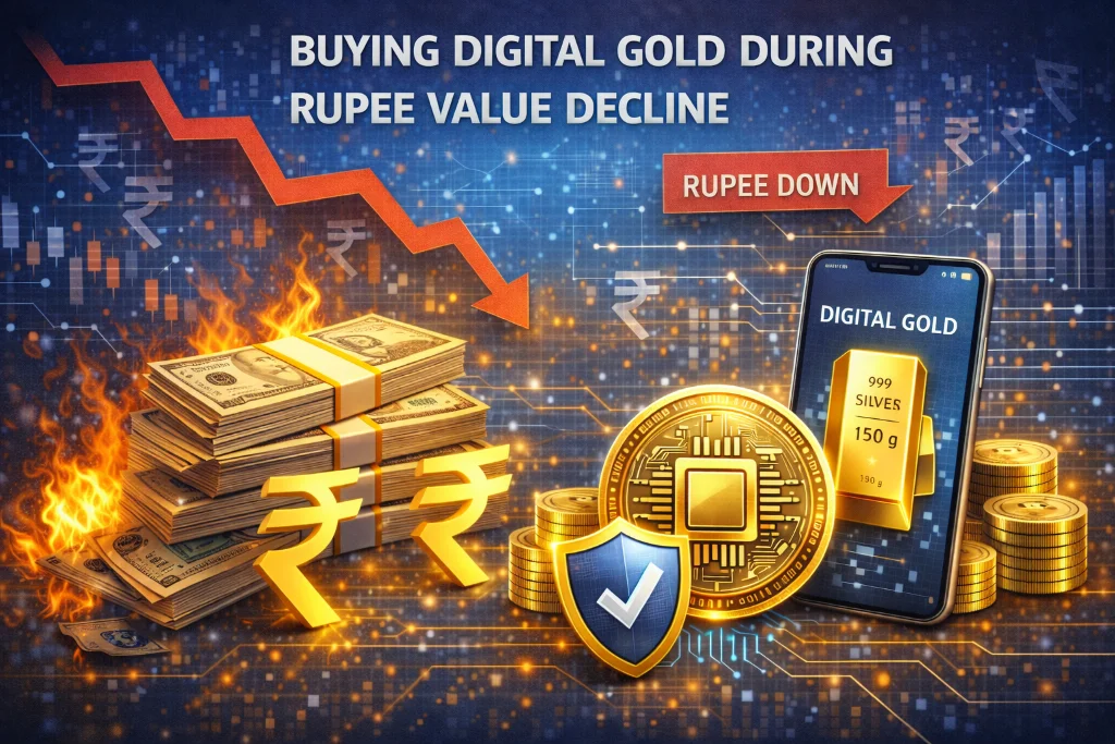 Buying digital gold during rupee value decline