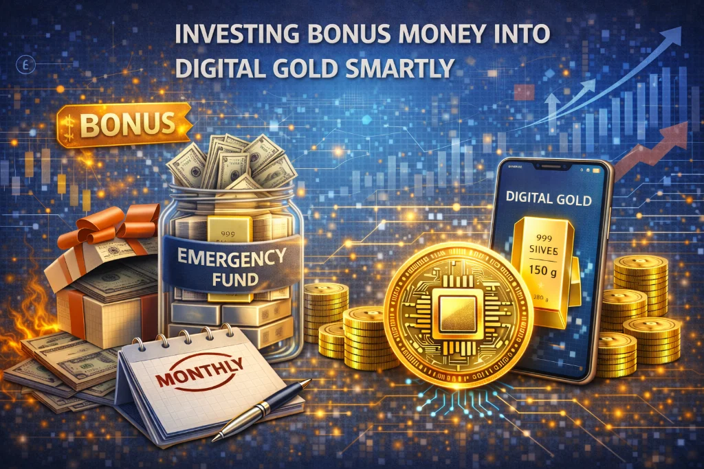Investing bonus money into digital gold smartly