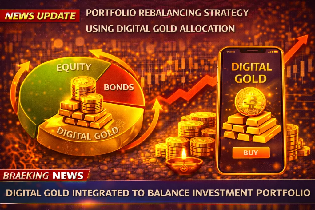 Portfolio rebalancing strategy using digital gold allocation