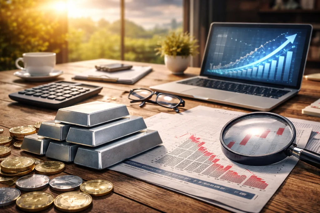 Tactical digital silver buying during market corrections