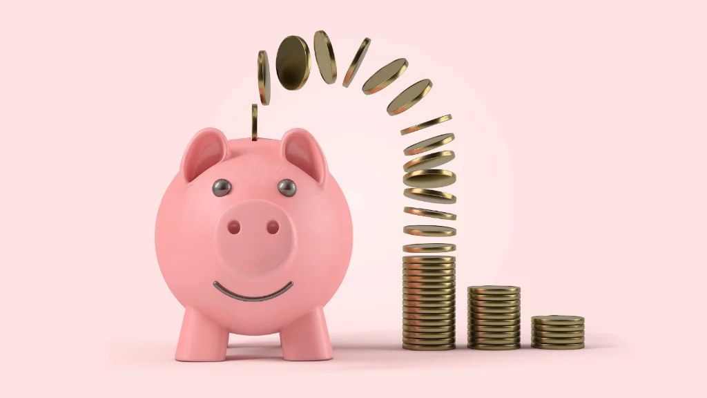 Illustration comparing savings for emergencies and investing for long-term wealth growth.