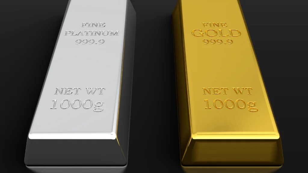 Gold and silver bars representing long-term precious metal investment performance