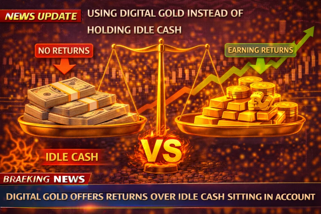 Using digital gold instead of holding idle cash