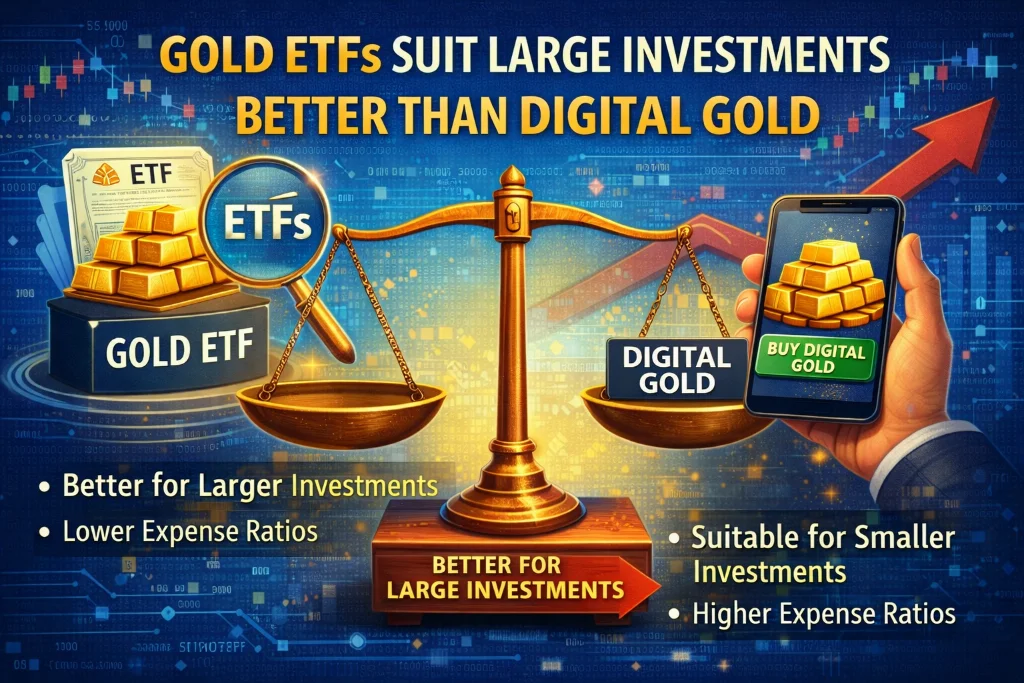 Gold ETFs Suit Large Investments Better Than Digital Gold