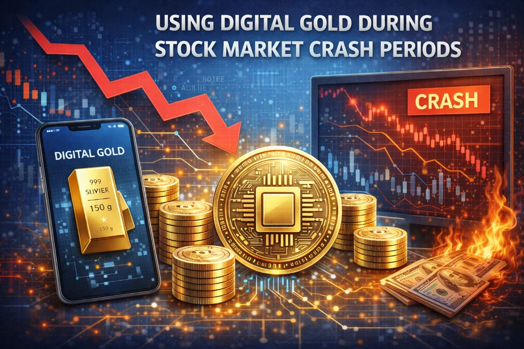 Using digital gold during stock market crash periods