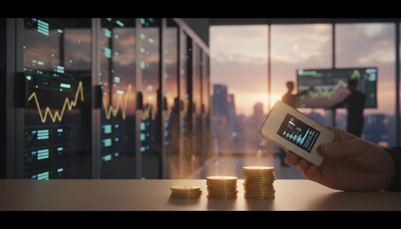 Bitcoin rallies near record high