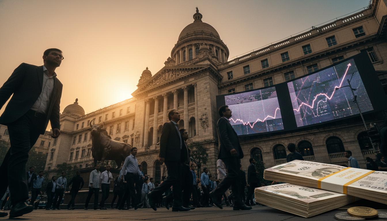 Sensex jumps 583 pts, Nifty crosses 25,000