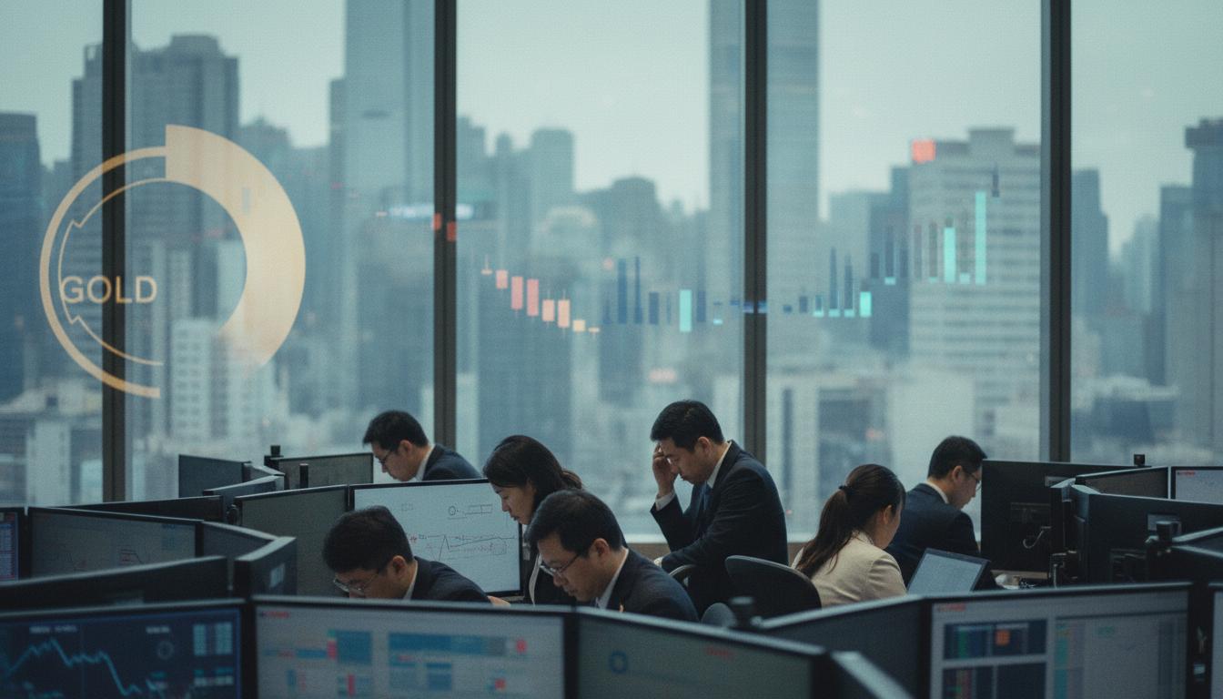 Asian Equities Fall, Gold Holds Below $4,000