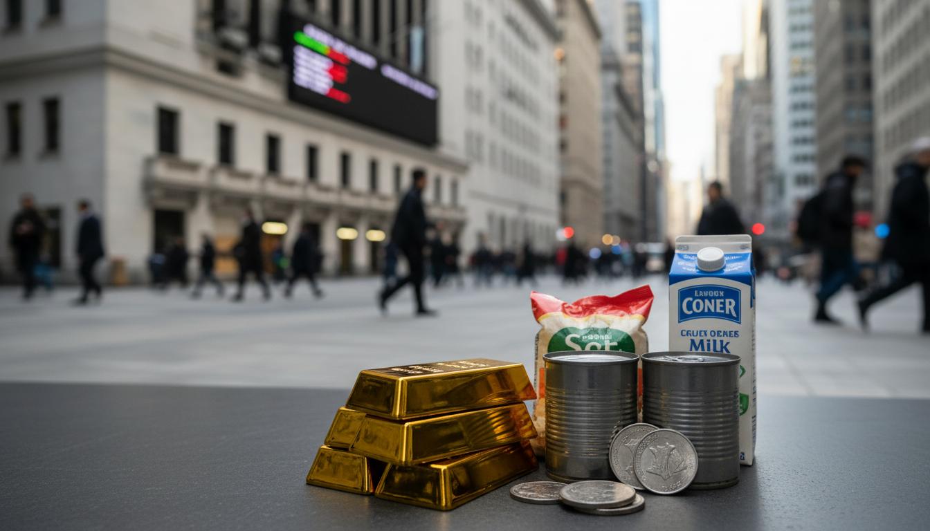 Flight to Safety: Gold Surges Past $4,000, Staples Hold Up in US Selloff