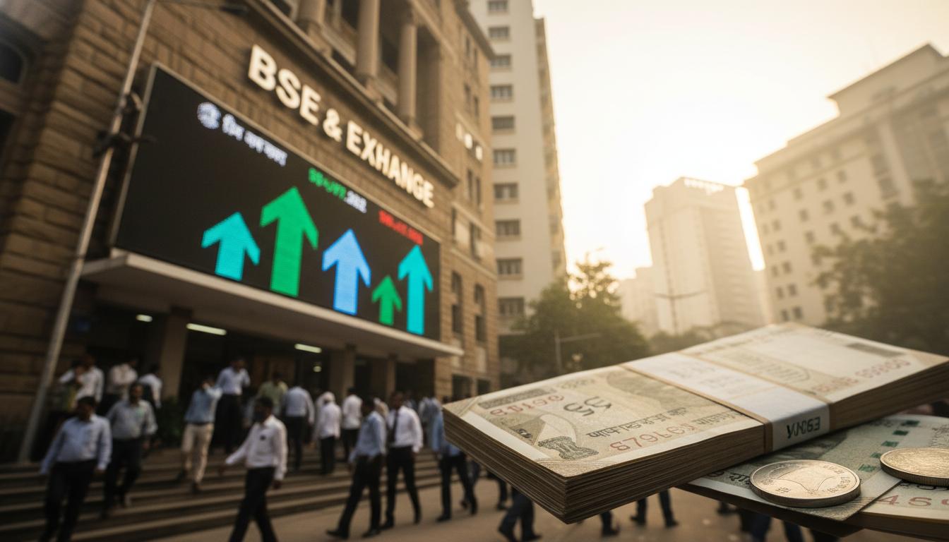 BSE Sensex and NSE Nifty Open Steady with Moderate Gains
