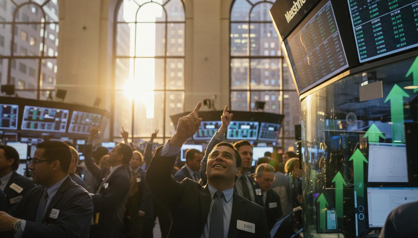 Wall Street surges on Trump easing China stance and Broadcom gains