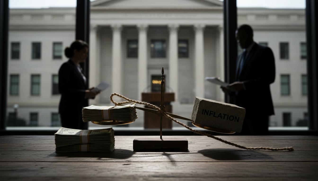 Powell Stresses Economic Tightrope Between Jobs Stress and Price Pressures