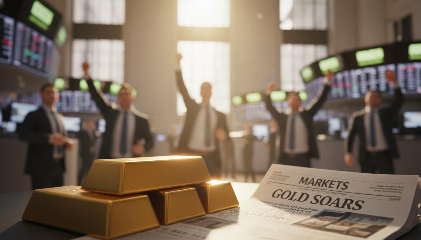 Gold rises above $4,200 as markets price in risk and rate cuts